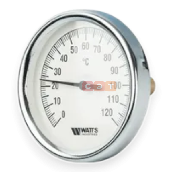 Термометр биметаллический T80/100 (1/2", 120"С)